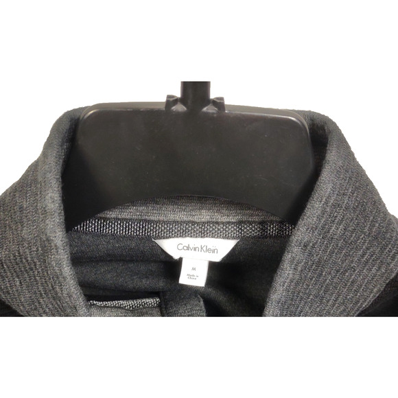 Calvin Klein Men's Golf Pullover Snap Neck Long Sleeve Sweatshirt Sz M Black - Picture 6 of 10